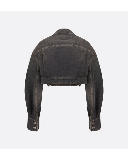 Dior Gray Short Denim Jacket