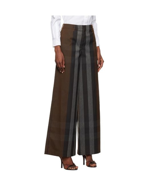 Burberry Brown Closure With Zip Pants