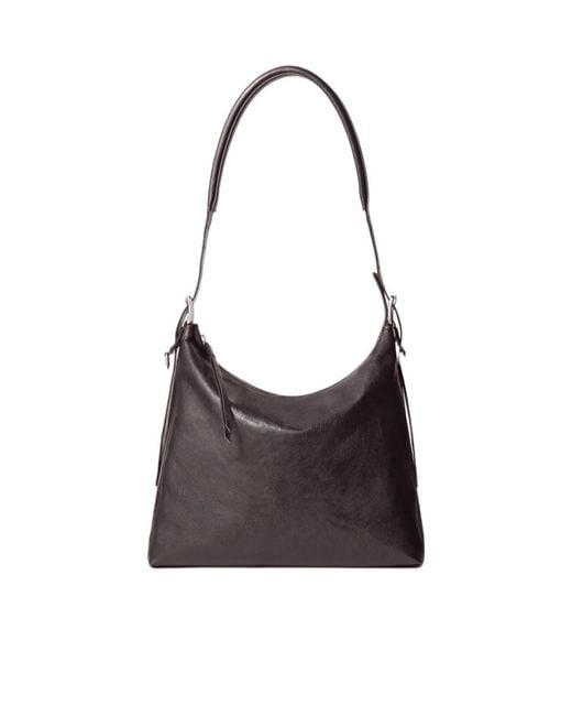 Lemaire White D-Ring Hobo Belted Small Bag
