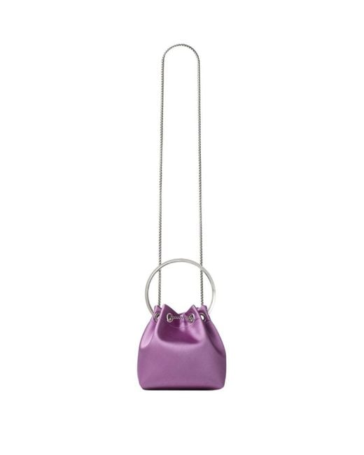 Jimmy Choo Purple Bon Bon Satin Handbag