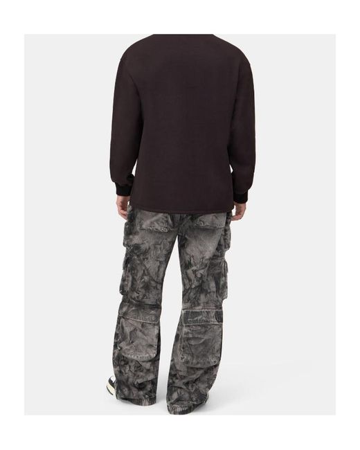 Amiri Gray Logo-Detail Cargo-Pocket Jeans for men