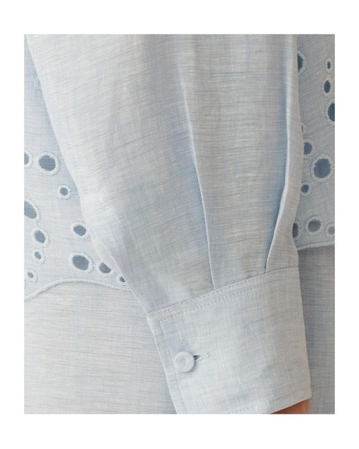 Fabiana Filippi Blue Long Sleeve Jacket