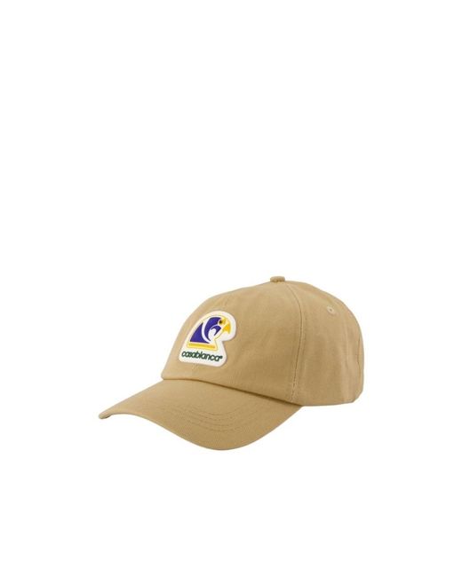 Casablanca Metallic Horus Logo-Patch Cap for men
