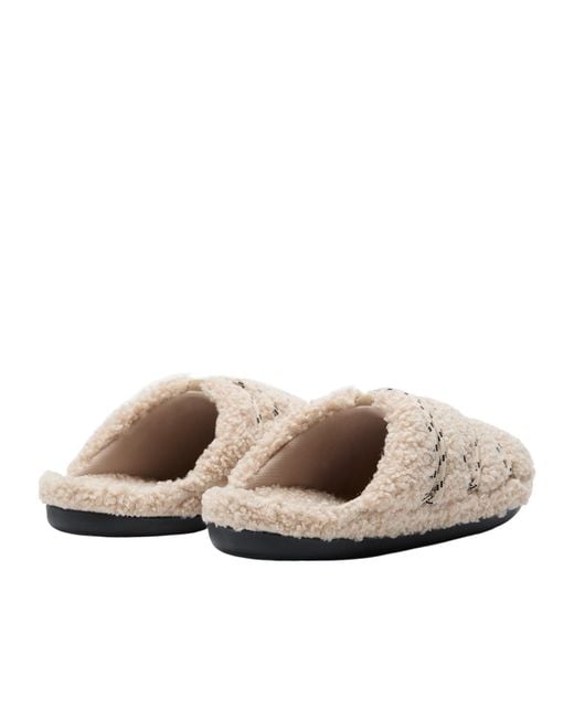 Moon Boot White Brandy Terry Sandals