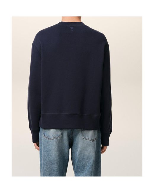 AMI Blue Ami Ami Alexandre Mattiussi Sweatshirt for men