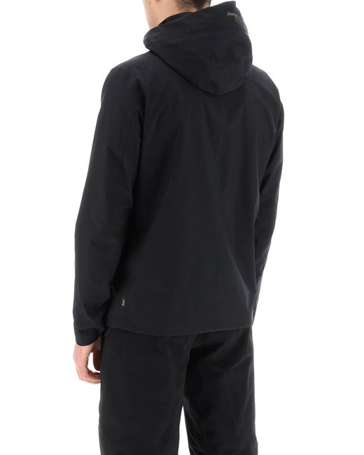 Herno Blue Zip-Up Hooded Jacket for men
