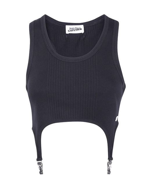 Jean Paul Gaultier Blue Sleeveless Vest