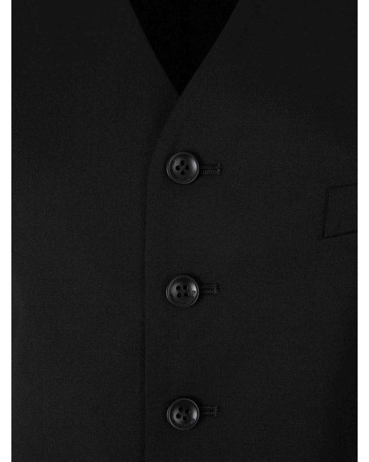 Alexander Wang Black Zip-Up Tailored Vest