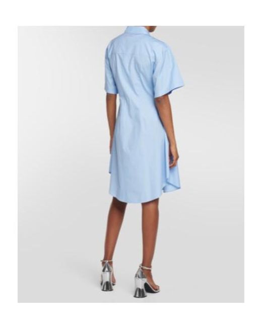 Marni Blue Poplin Shirt Dress