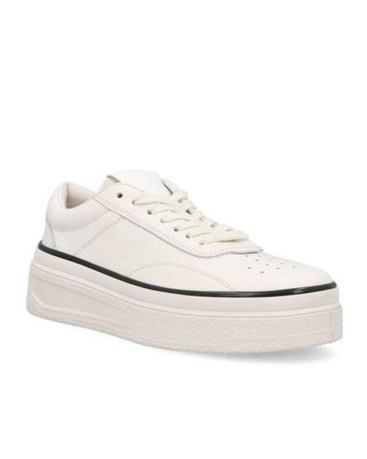 Jil Sander White Chunky Lace-Up Sneakers