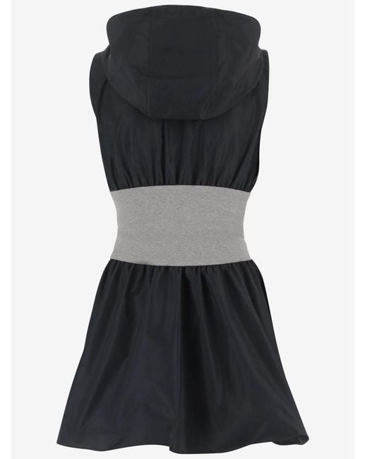 Miu Miu Black Sleeveless Hooded Dress