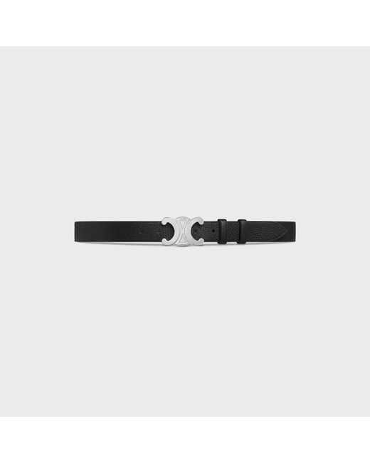 Céline White Triomphe Belt 30Mm for men