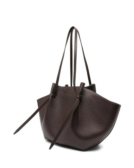Yuzefi Brown Double-Handled Handbag