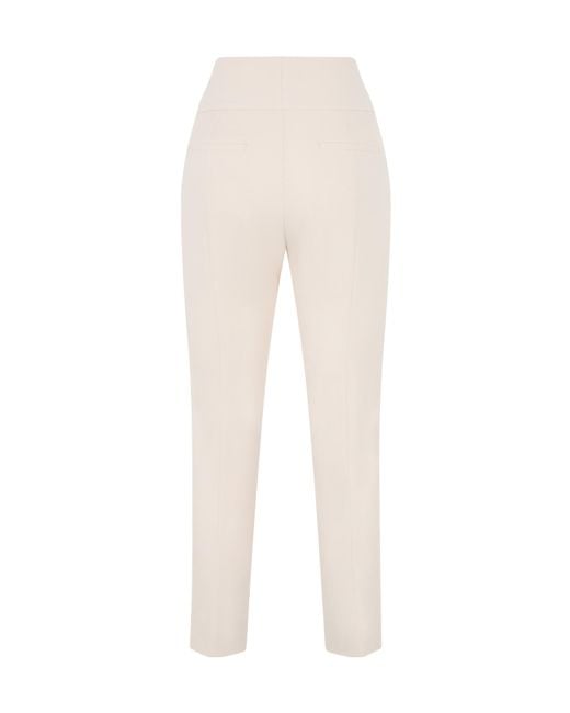 Peserico Natural Straight-Leg Pants