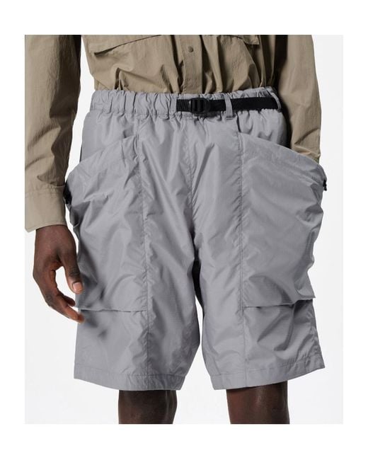 Goldwin Gray Rip-Stop Shorts for men