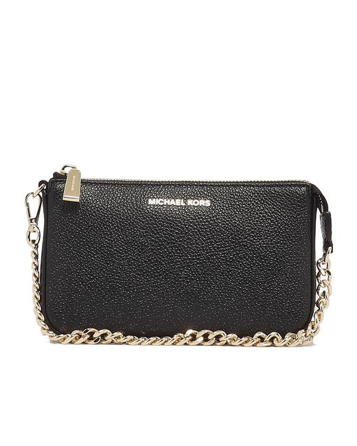 Michael Kors Black Jet Set Large Slim Zip Around Continental Wallet