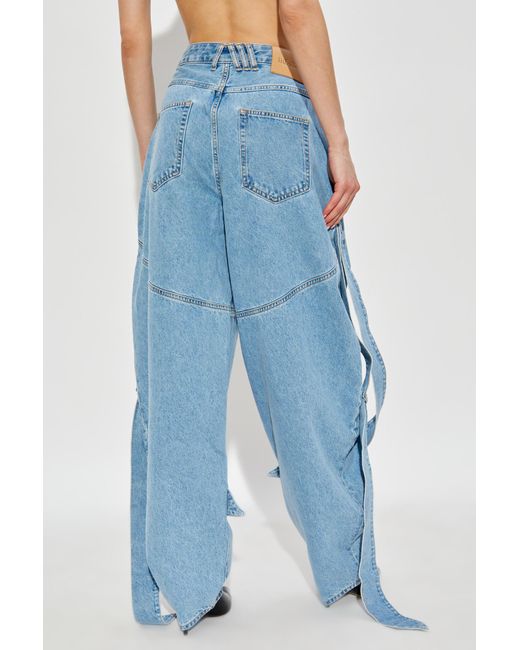 The Attico Blue The Long Jeans