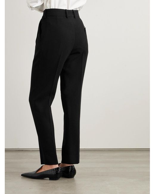 Blazé Milano Black Pleated Wool Casual Pants