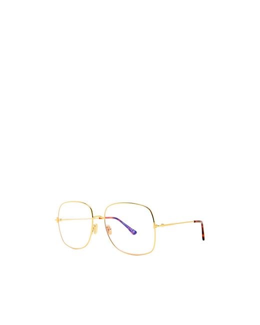 Tom Ford White Square Glasses for men