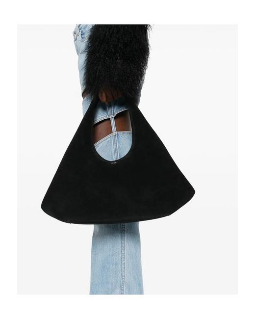 Coperni Black Suede Tote Bag