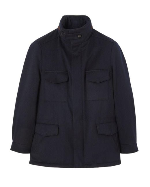 Loro Piana Blue Traveller Field Jacket for men
