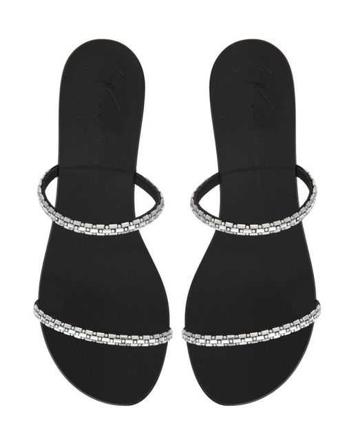 Giuseppe Zanotti White Logo Sandals