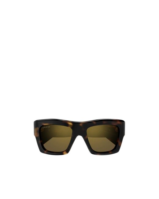 Gucci Green Eyewear Square Frame Sunglasses