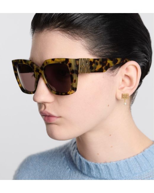 Dior Pink Eyewear Square-Frame Sunglasses