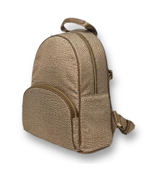 Borbonese Natural Medium Backpack
