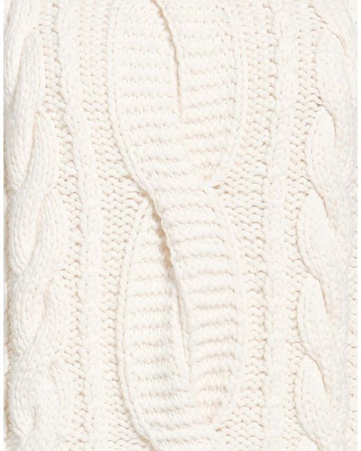 Dolce & Gabbana White Solid-Color Cashmere Sweater