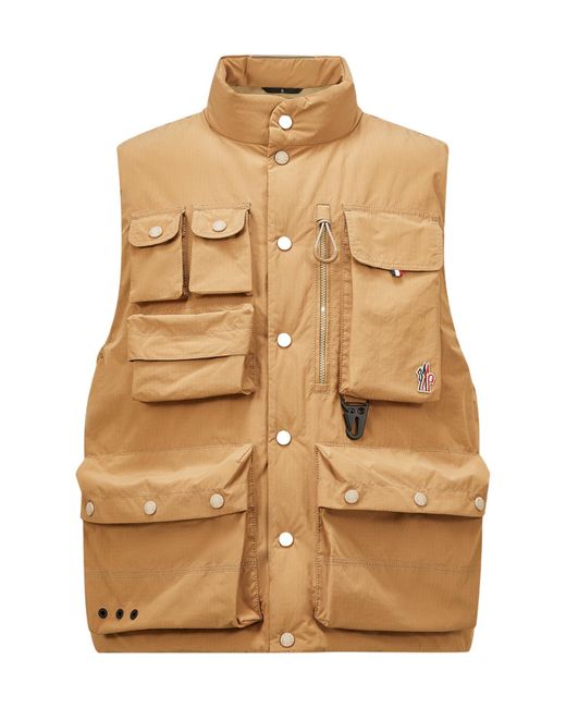 Moncler Natural Grenoble Tongass Down Field Gilet for men