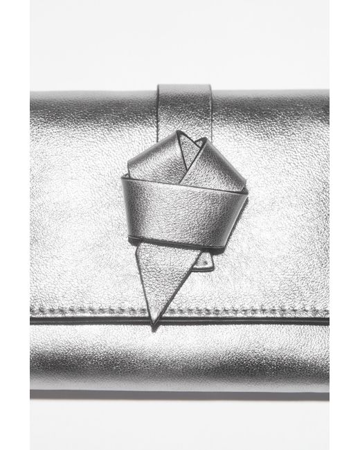 Acne White Musubi Folding Wallet for men