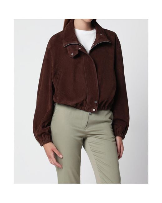 Nour Hammour Red Bomber Jacket