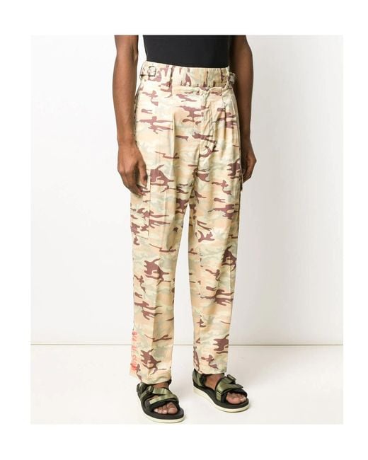DIESEL Natural Slim Camouflage Cargo Pants for men