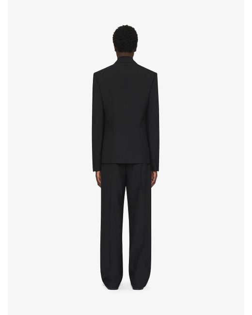 Givenchy Black 4G Pattern Single-Breasted Blazer for men