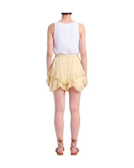 Isabel Marant Natural Solid Shorts