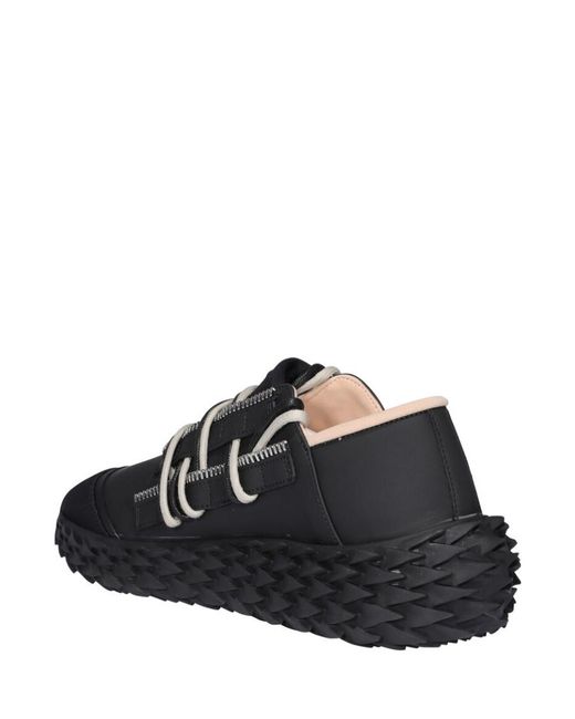 Giuseppe Zanotti Black Strap-Up Casual Sneakers