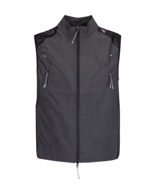 Roa Gray Pinstripe Vest for men