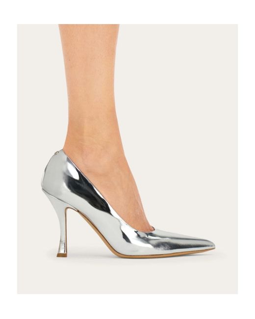 Ferragamo White Pump Shoe