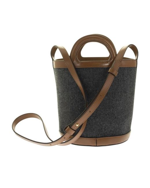 Marni Black Tropicalia Mini Bucket Bag