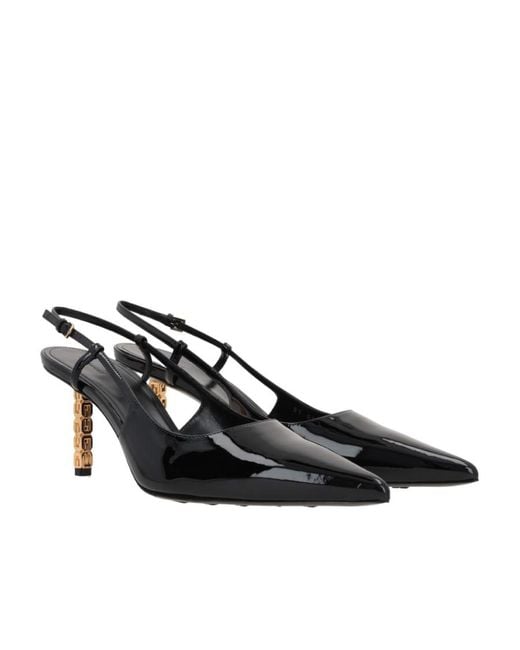 Givenchy Black G Cube Slingback Buckle-Detailed Pumps