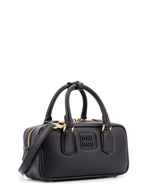 Miu Miu Black Logo Shoulder Bag