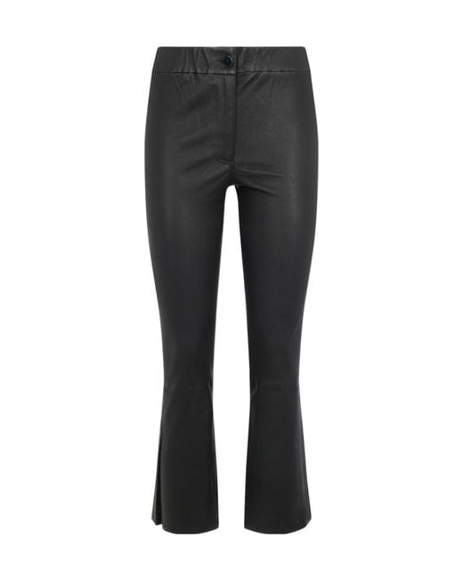 Arma Black Button Zipper Casual Pants
