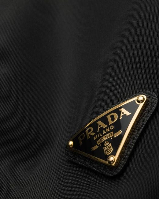 Prada Black Logo-Plaque Baseball Hat