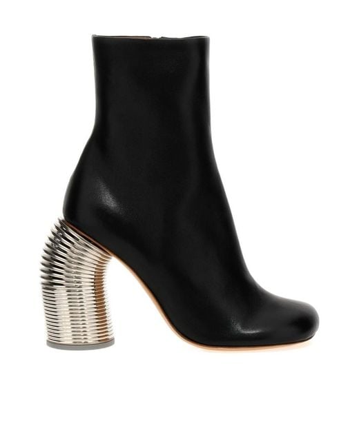 Off-White c/o Virgil Abloh Black Zip Detailed Ankle Boots