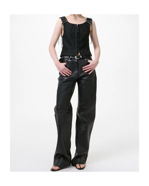 Our Legacy Black Tough Lace-Up Vest