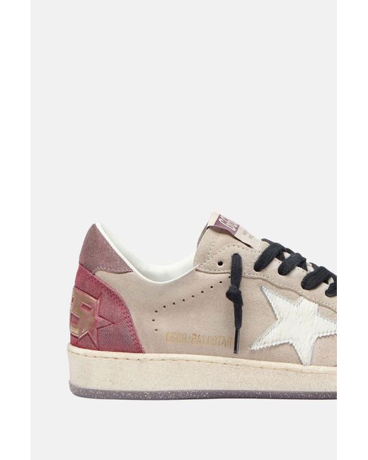 Golden Goose Deluxe Brand Pink Ballstar Lace-Up Sneakers