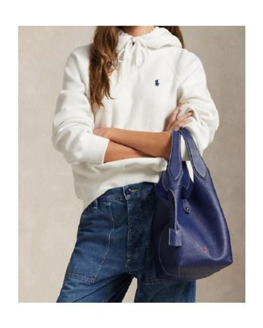 Polo Ralph Lauren White Drawstring Logo Hoodie
