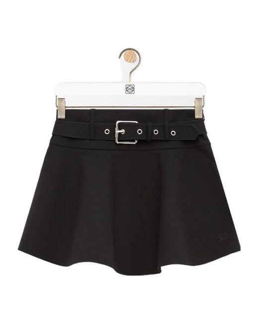 Loewe Black Mini Skirt