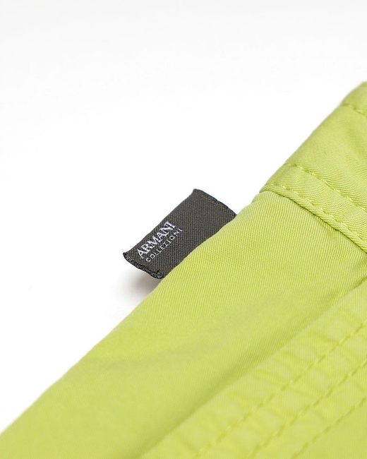 Armani Collezioni Yellow Logo Shorts for men